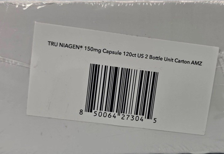 2 Pack TRU NIAGEN NAD+ Booster 300mg 120 Ct. Vegetarian Caps Gluten Free Sealed