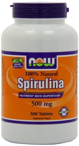 3 x NOW FOODS 100% Natural Spirulina 500 mg 500 Tabs GREEN FOOD MADE
