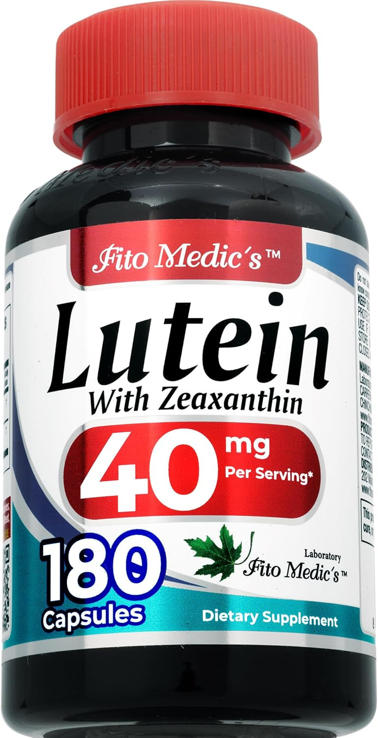 FITO MEDIC’S Lab Lutein Supplement with Zeaxanthin Botanical Formula (180 Caps)