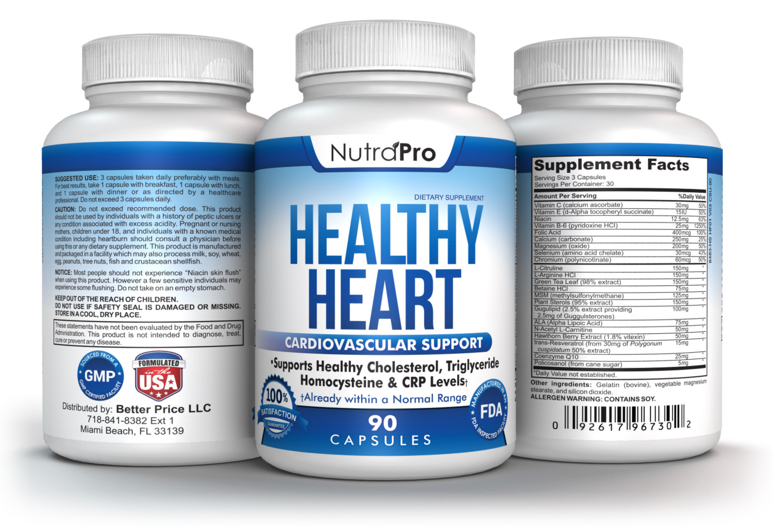 Heart Health and Artery Cleanse & Protect. Cholesterol Balancing Supplement
