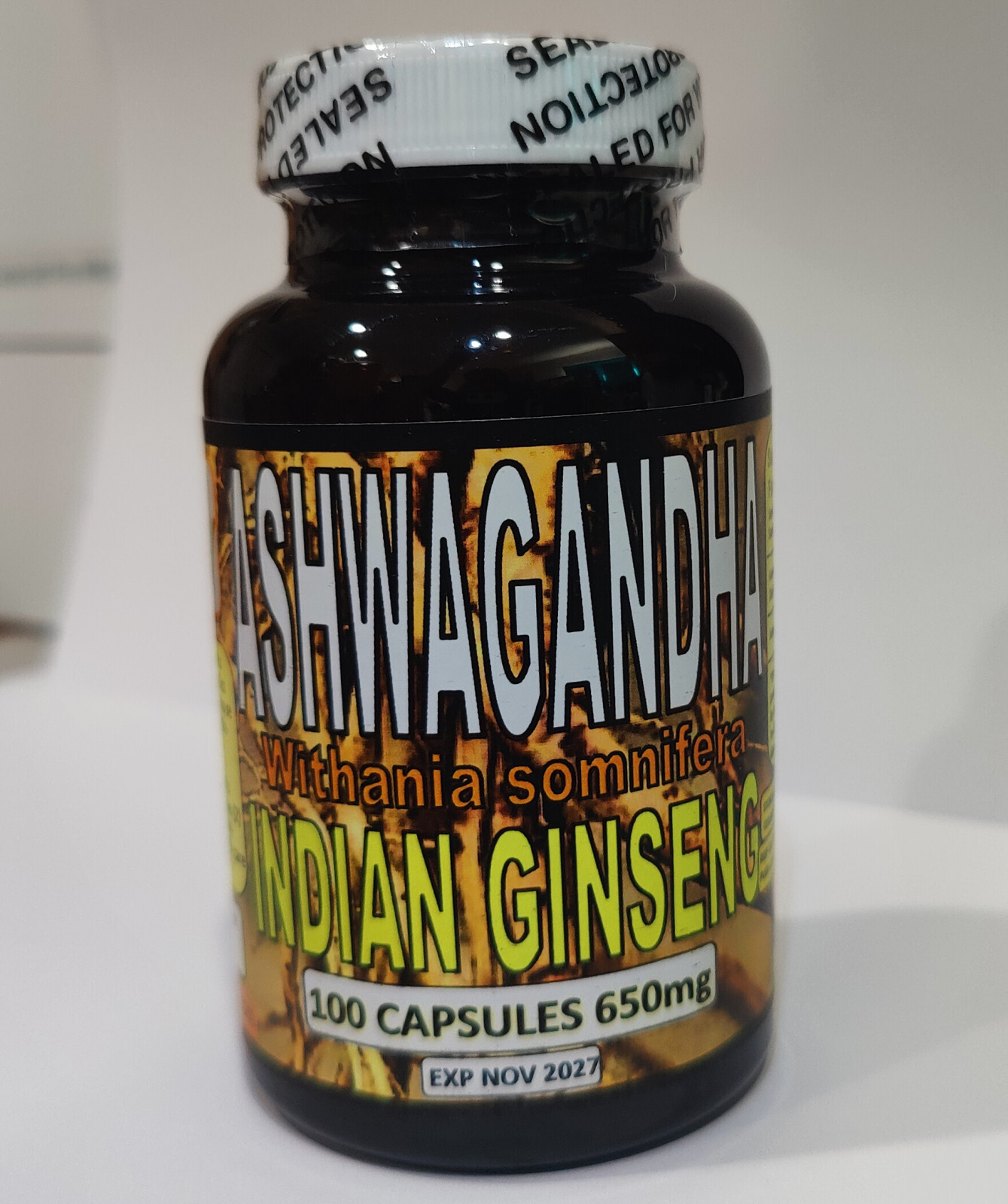 Ashwagandha capsulas, Raiz de ashwaghanda Para mejorar el estrés y la ansiedad