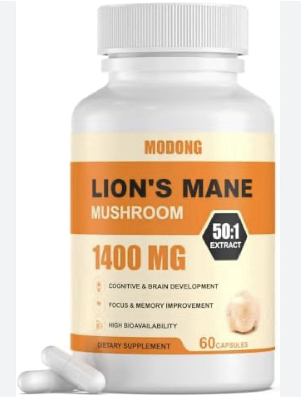 Lions Mane Mushroom Organic 1400MG