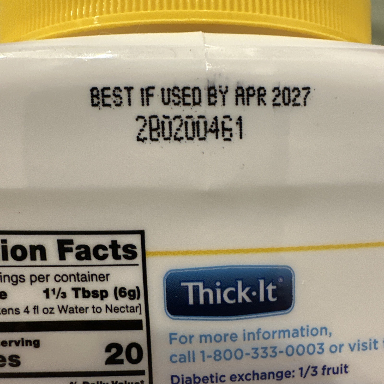 Thick-It Original Food & Drink Thickener Unflavored 10 oz. Canister Exp 10/27