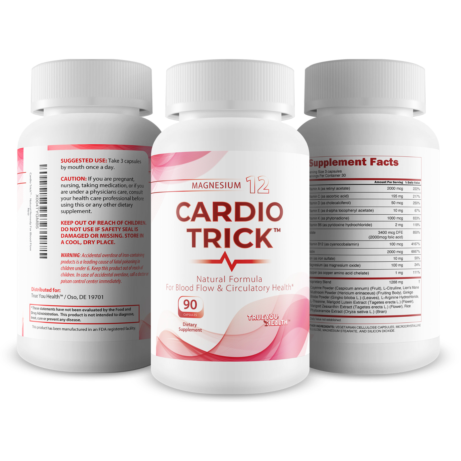 Magnesium 12 Cardio Trick – Our Best Blood Circulation Supplements – BP Support