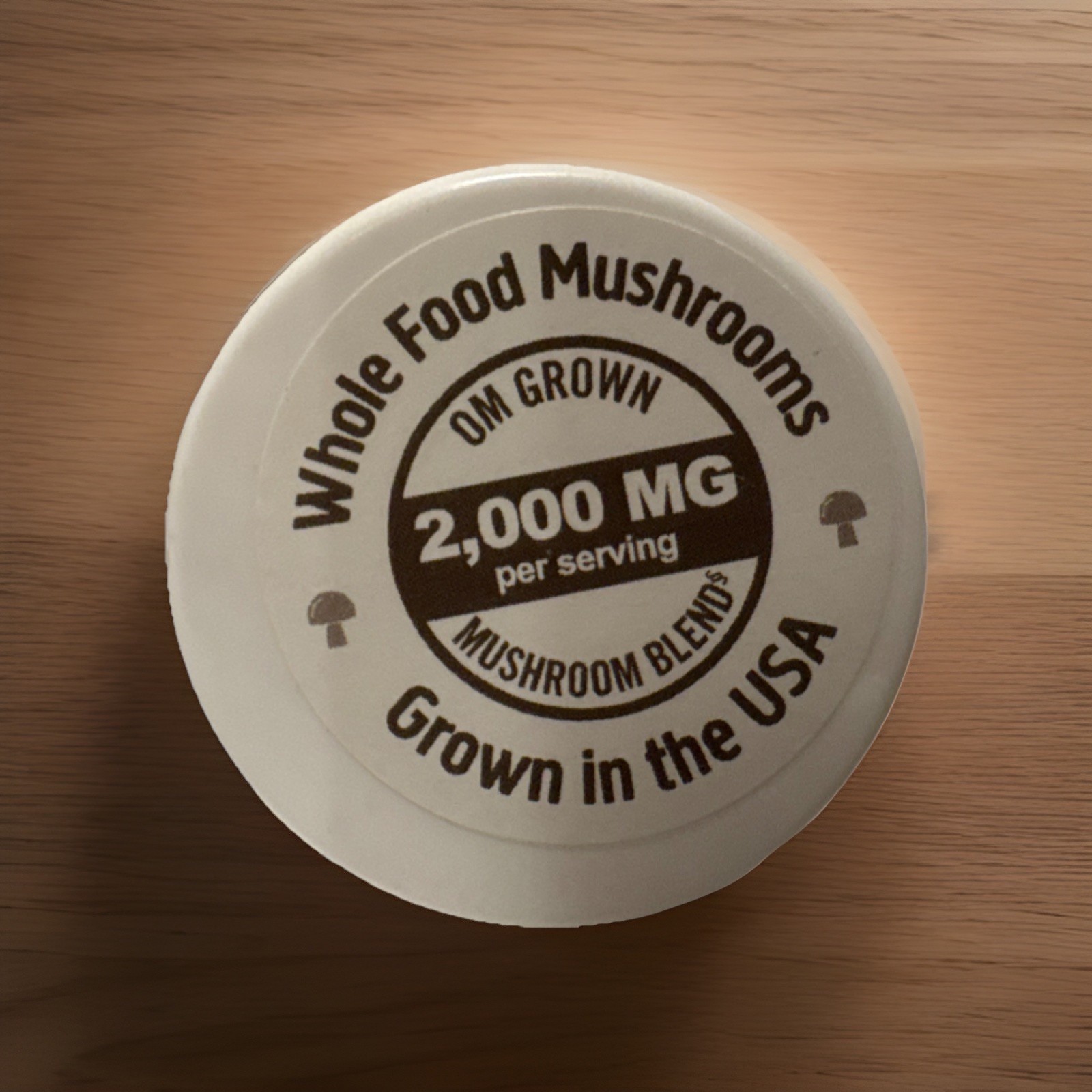 Om Lion’s Mane Mushroom Capsules 2000mg 90 Vegan Gluten Free Kosher