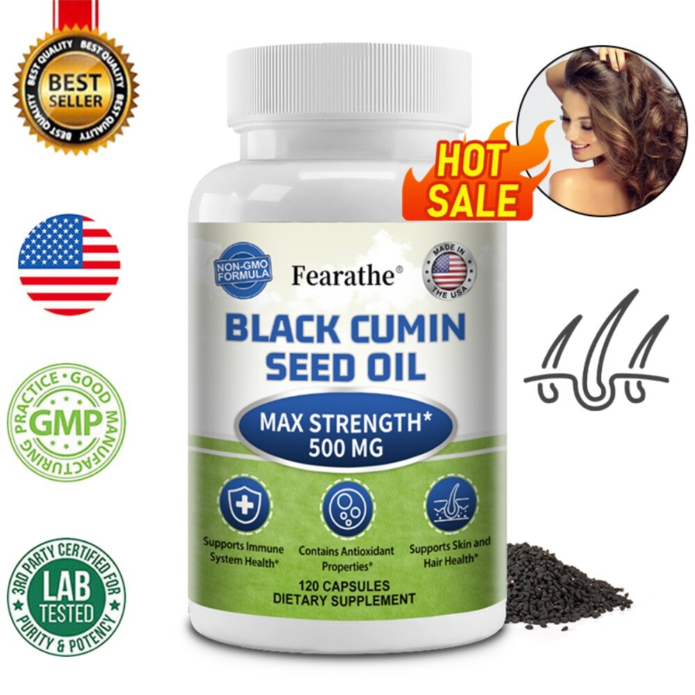 Organic Black Seed Oil 500mg 30 To 120 Capsules – Immune Support