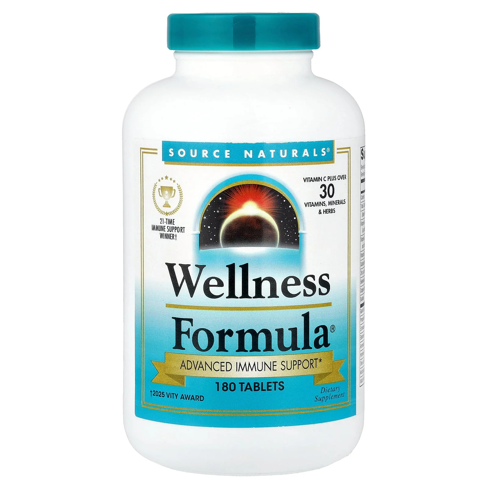 2 X Source Naturals, Wellness Formula�, Advanced Immune Support, 180 Tablets