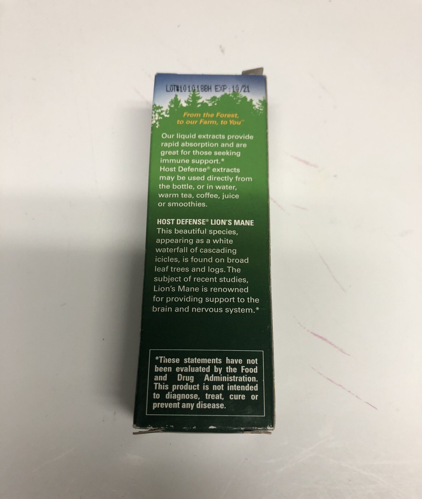 Host Defense Lion’s Mane Extract – Brain Health Support Supplement EXPIRED 10/21