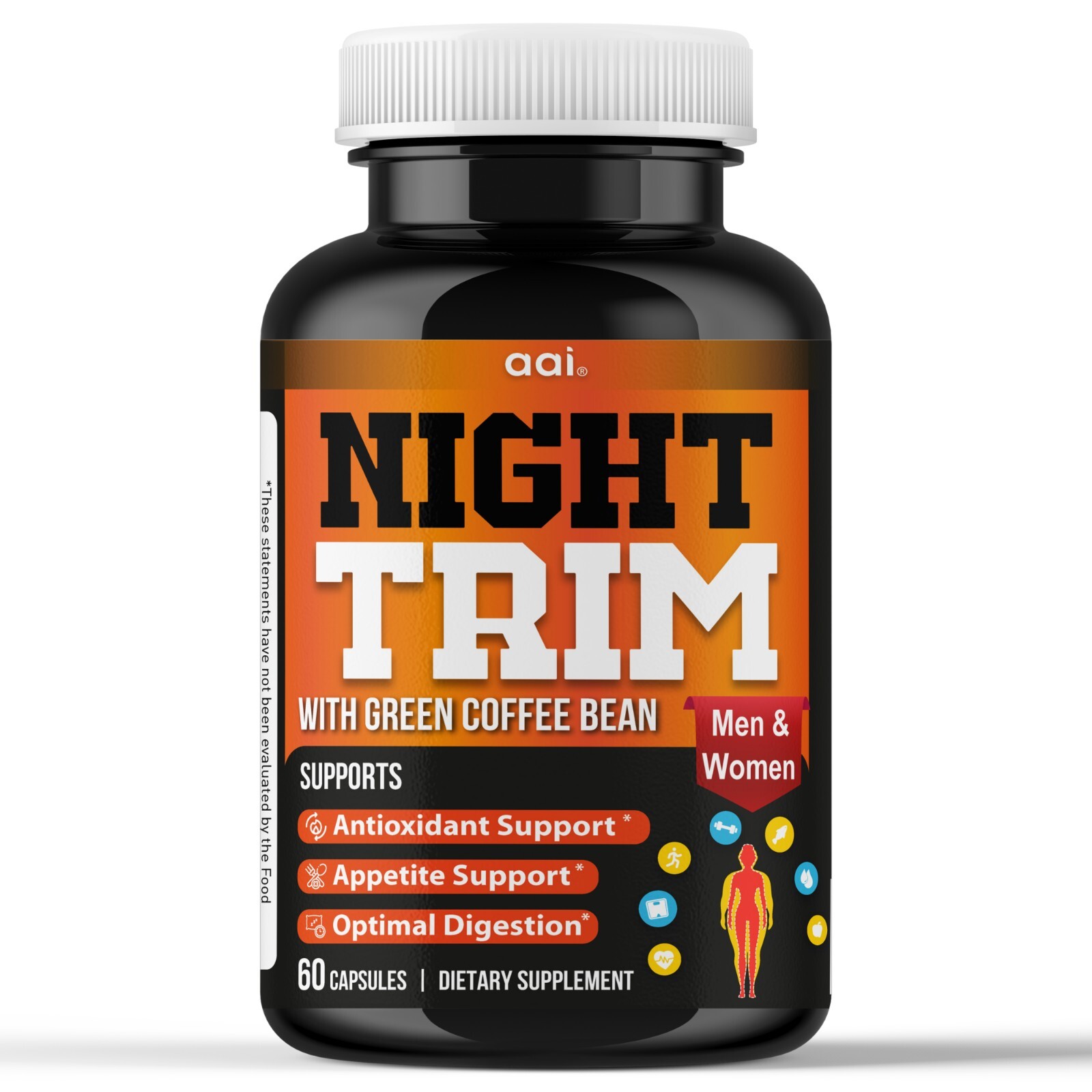 Night Time Fat Burner for Weight Loss Support Appetite Suppressant, Carb Blocker