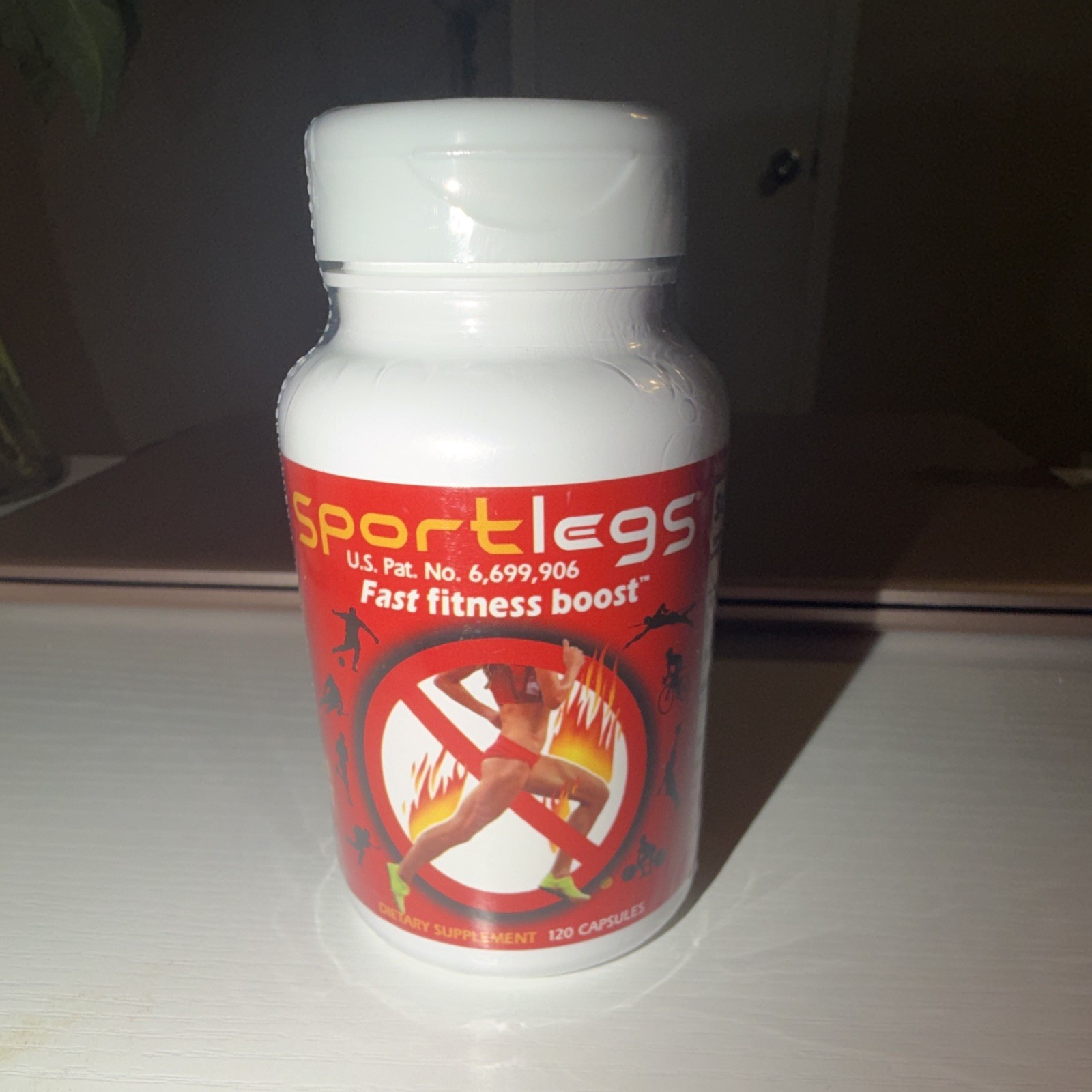 SportLegs Fast Fitness Boost Pre-Workout Capsules NSF Sport Vegan 120 Exp 03/29