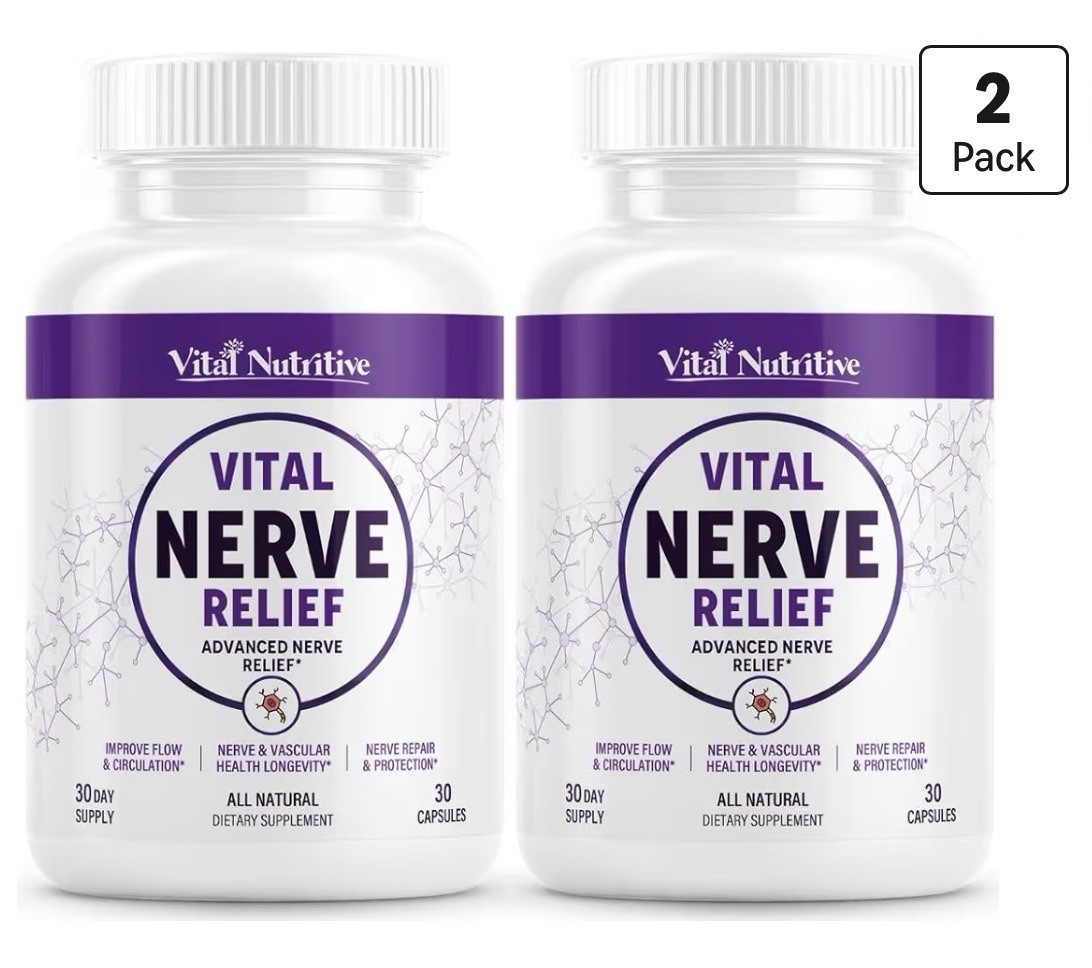 2 Pack Vital Nutritive Vital Nerve Relief Flow Circulation Vascular Health