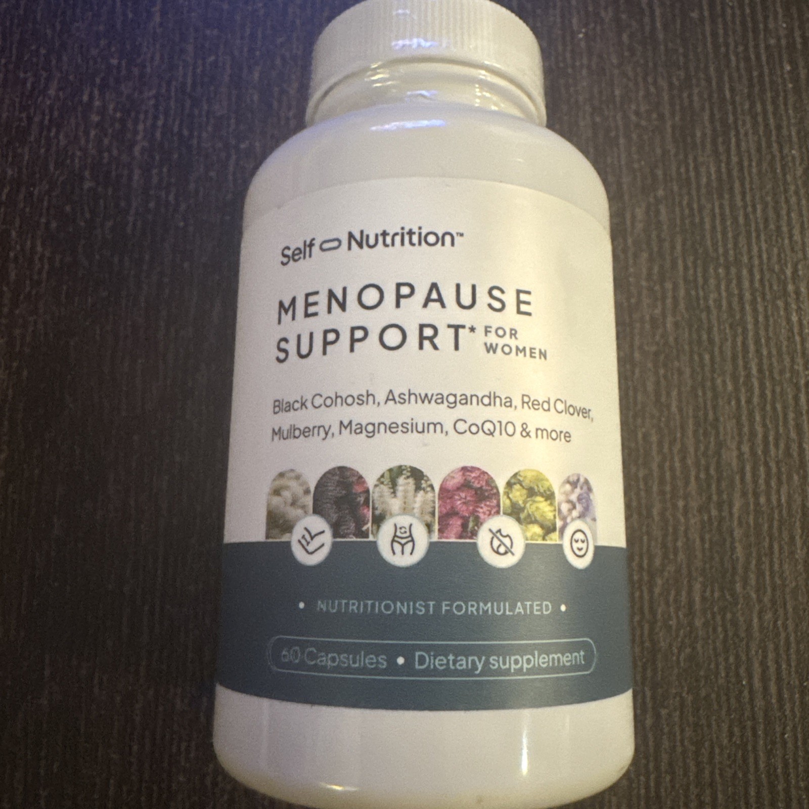 Self Nutrition Menopause Support for Women Magnesium CoQ10 Ashwaganda 60 Cap New