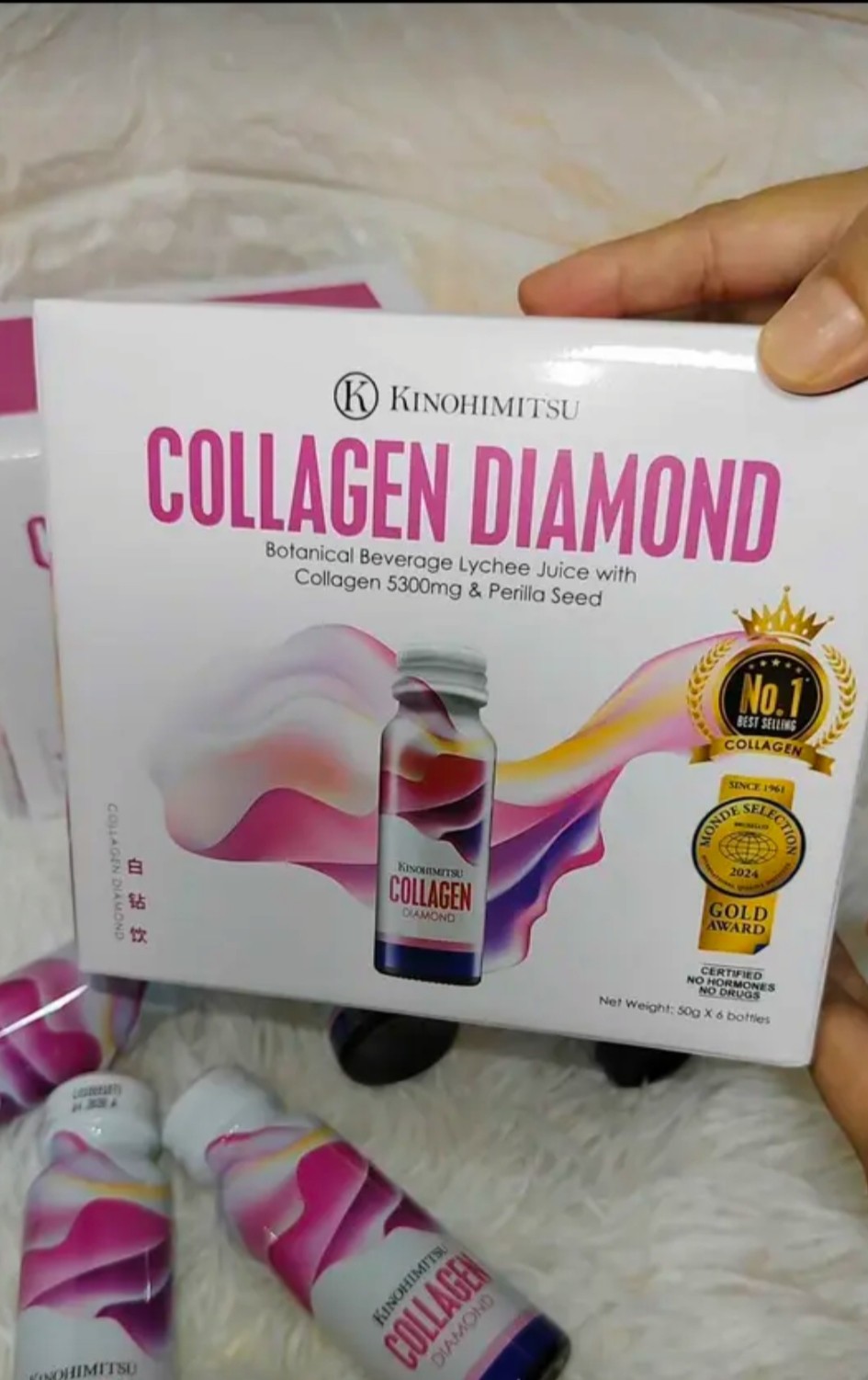 New Kinohimitsu Collagen Diamond For Women 5300mg 16’s x 50ml premium halal