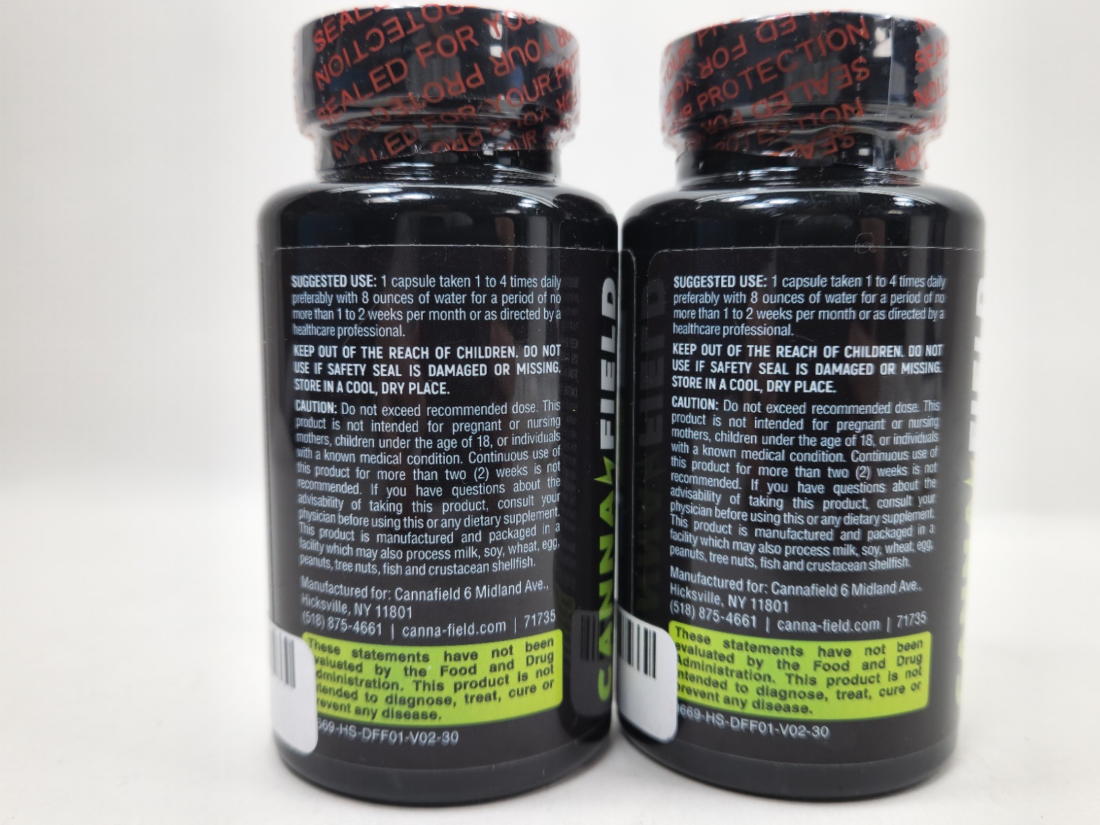 2x Canna Field Total Drug Free Detox 30 Capsules Each – 06/2026