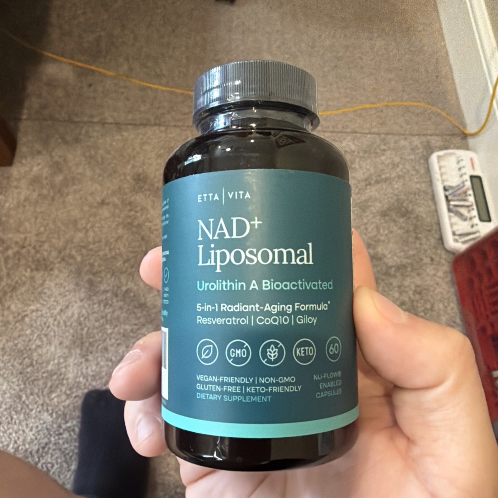 Etta Vita NAD+ Liposomal Urolithin A Anti-Aging 60 Capsules 07/2028 NEW SEALED