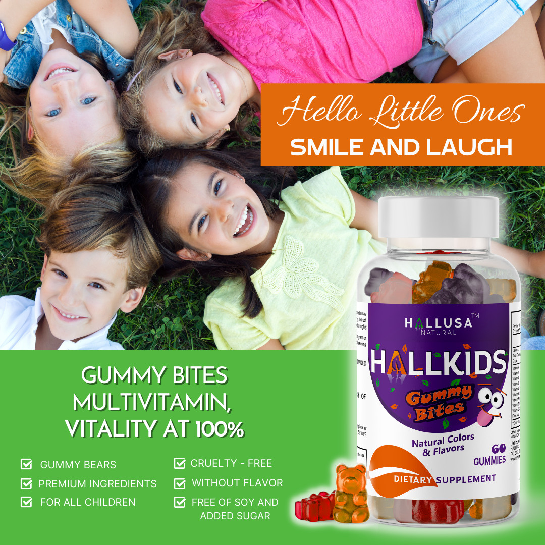 HALLKIDS Multivitamin for Children Gummies – Immune Support – 60 Gum