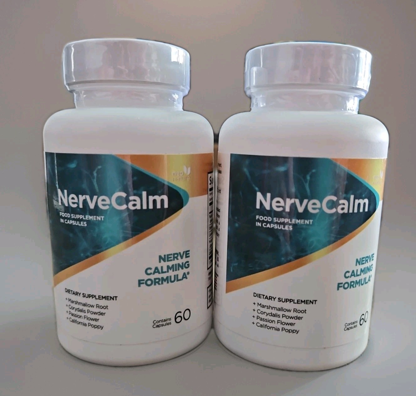 (2 Pack) Nerve Calm Capsules – NerveCalm All Natural Glycogen Support Exp 7/27