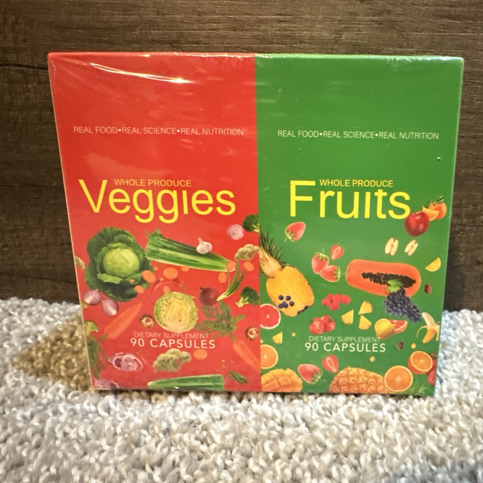 Whole Produce Vegetables Fruits Dietary Supplement 180 Capsules