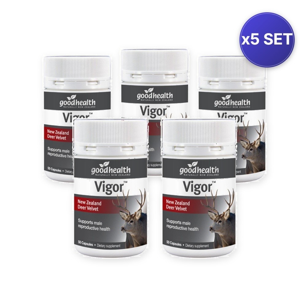 Vigor 50 Capsules – Male Performance & Stamina Support – 5 Pack
