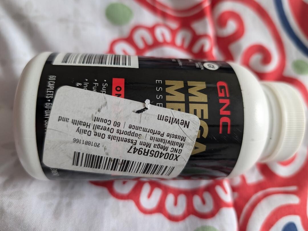 GNC Mega Men Essentials – One Daily Multi Vitamin 60ct. BB .05/2025