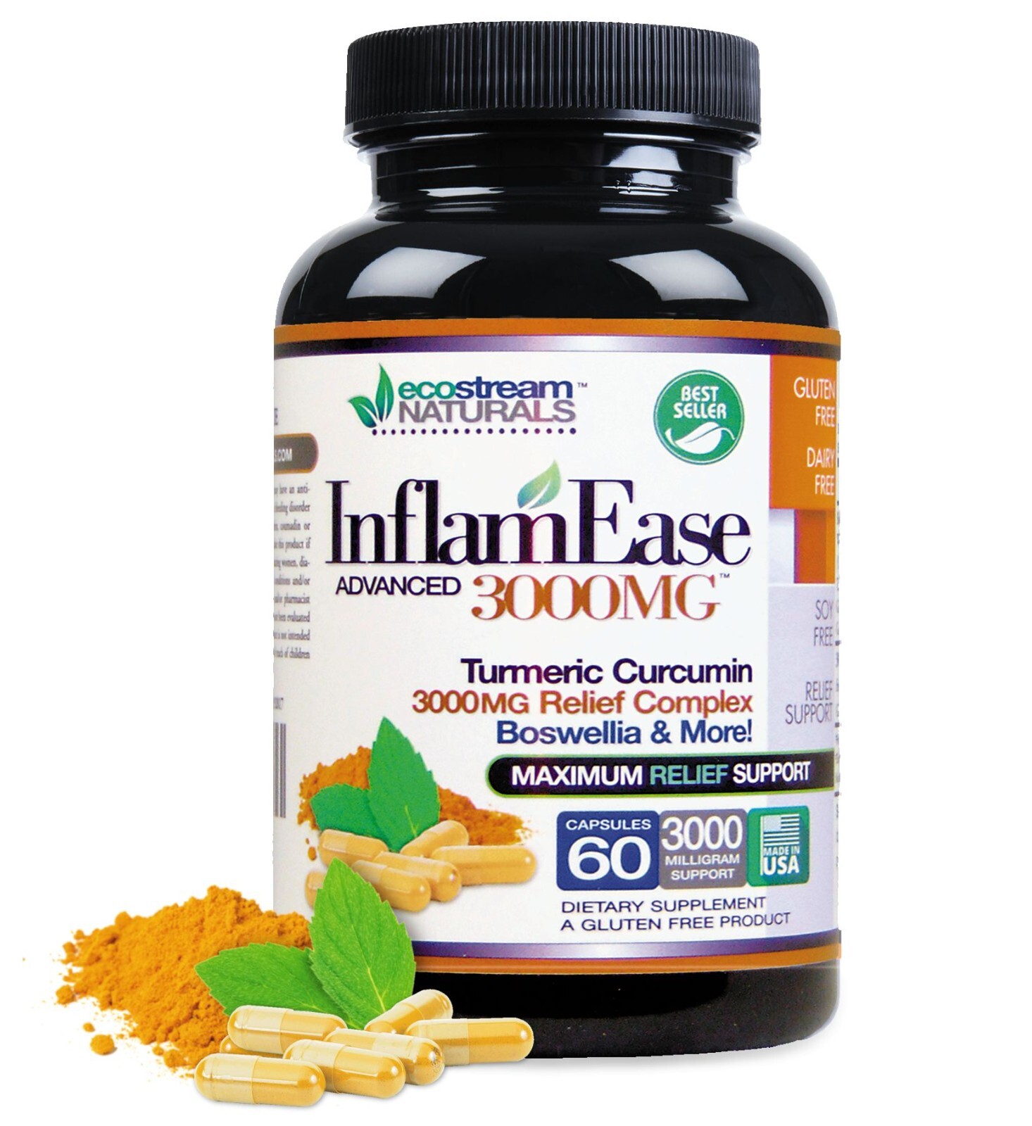 InflamEase | Maximum Turmeric Curcumin Relief Support
