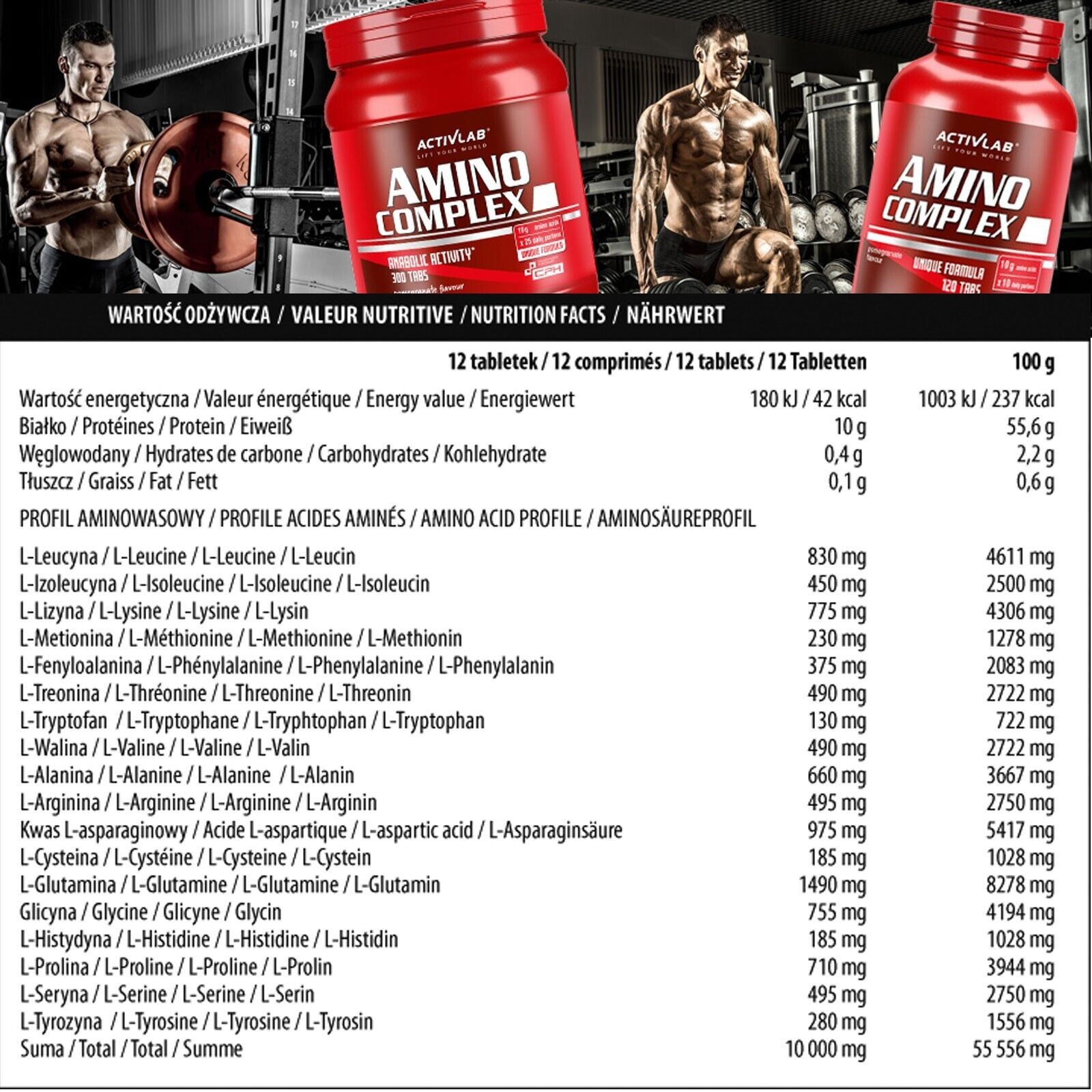 AMINO COMPLEX + HMB -Amino acid complex endurance strength training regeneration
