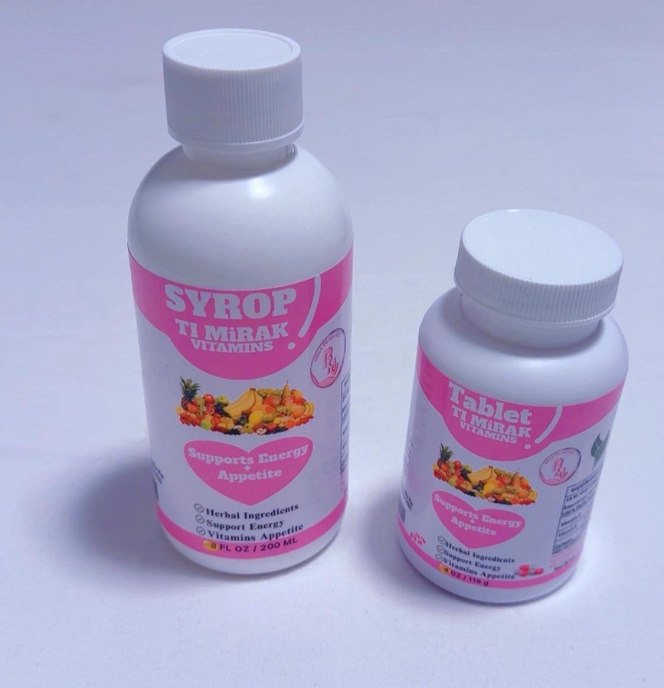 TI MIRAK VITAMINS Tablet & Syrup Herbal Vitamin C E Collagen Energy