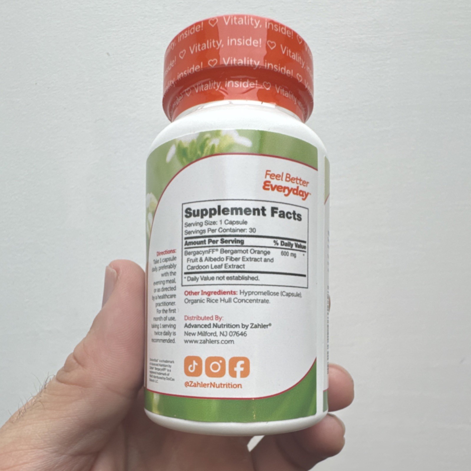 Zahler CholestStall Advanced Cholesterol Support 30 Caps 06/2028