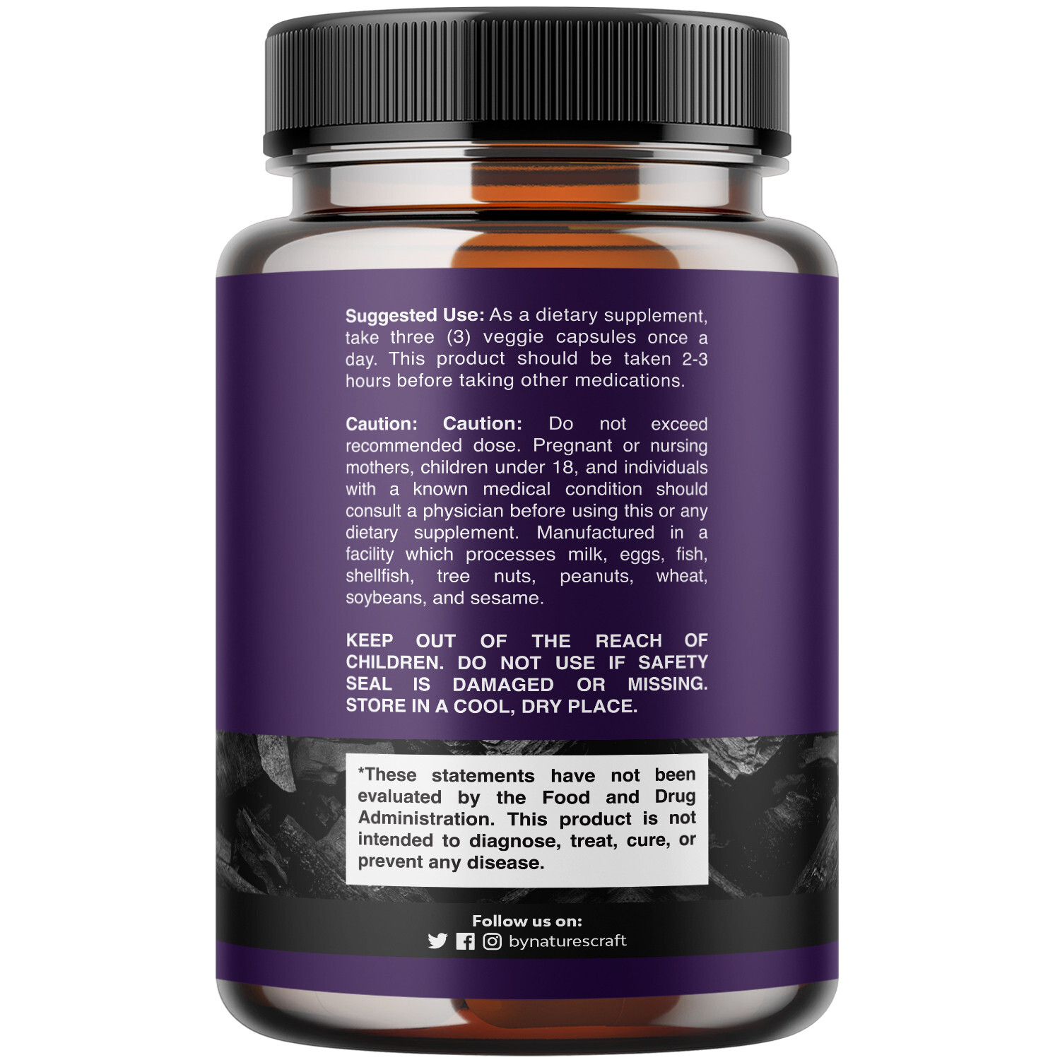 Cleanse and Detox Activated Charcoal Capsules – Purifying Detox Pills
