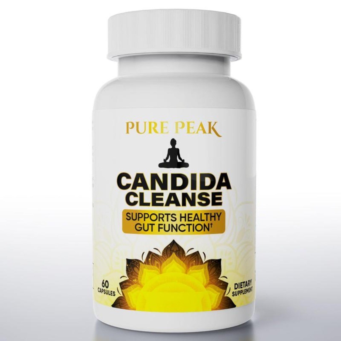 Candida Cleanse Gut Support Oregano Black Walnut Wormwood Probiotic 60 Caps