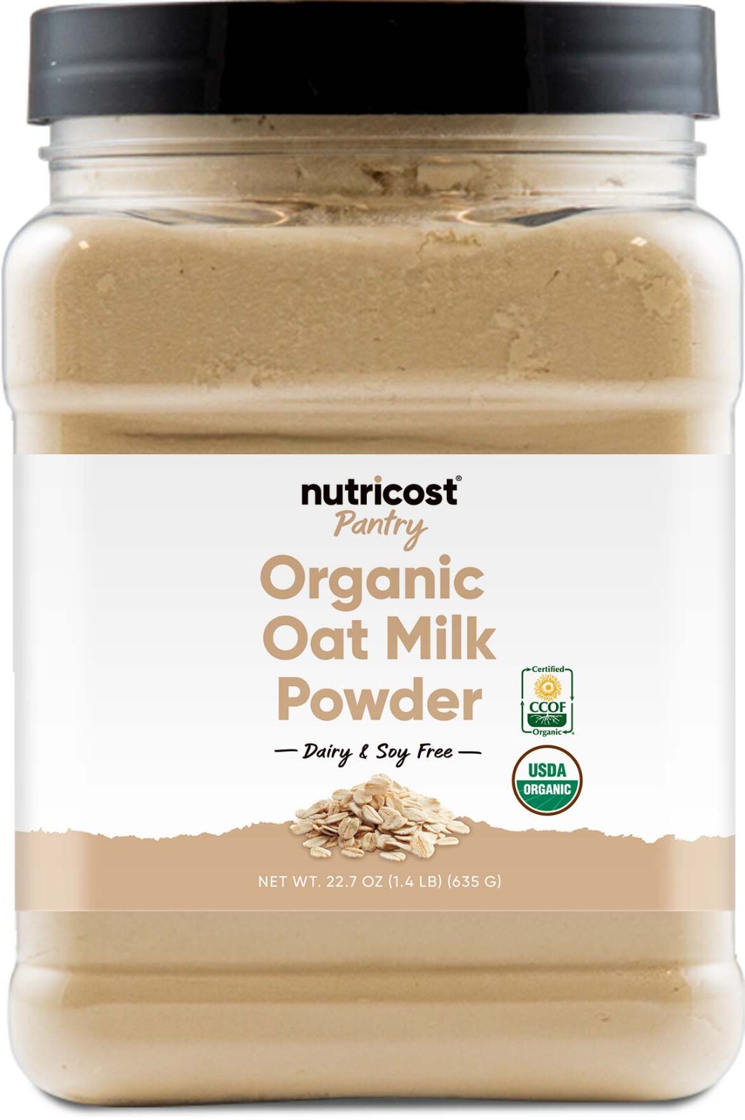 Nutricost Pantry Organic Oat Milk Powder, 1.4 Pounds – Dairy & Soy Free