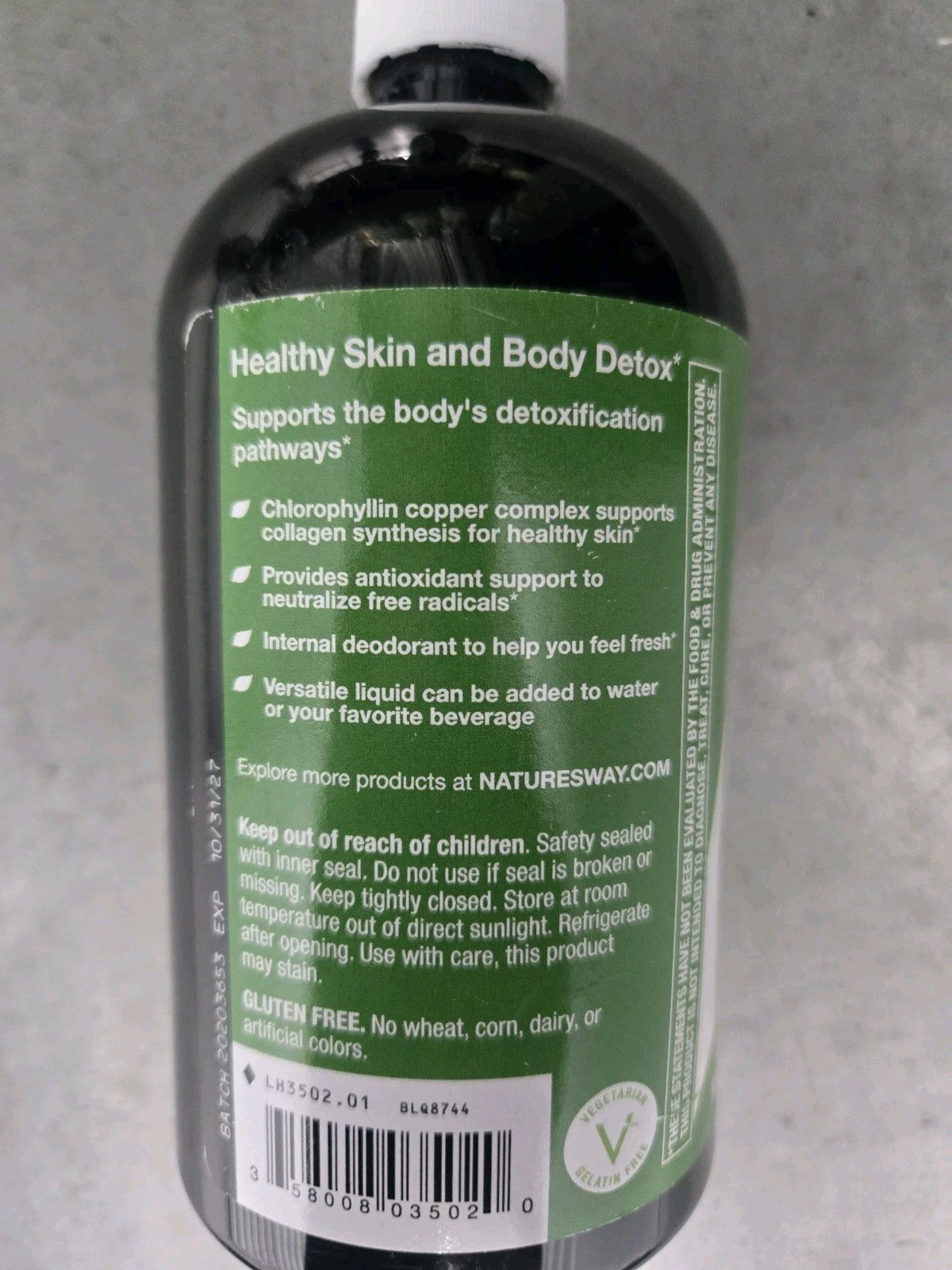 ✅4 Lot Nature’s Way Chlorofresh Liquid Chlorophyll 16 oz Unflavored Exp Oct 2027