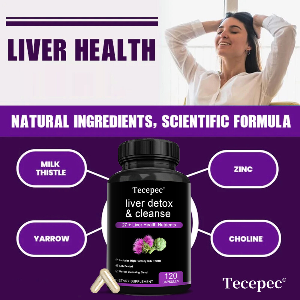 Liver Detox & Cleanse Formula 27 + Liver Health Nutrients with Milk Thistle