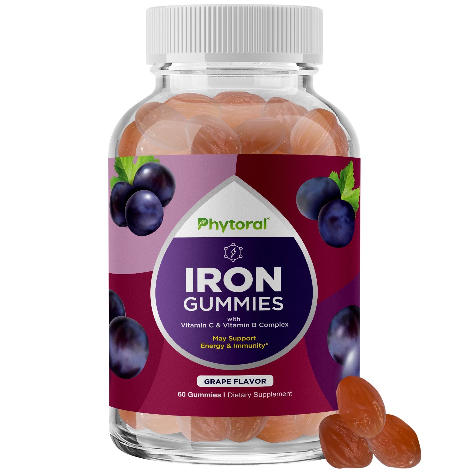 Natural Multivitamin Iron Gummies for Adults – Adult Gummy Vitamins with Iron