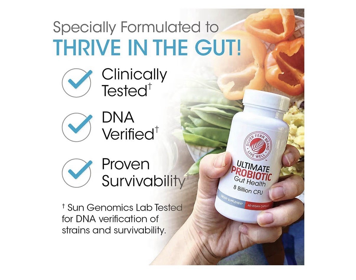 Silver Fern Brand Ultimate Probiotic Probiotics Women Men 8 Billion CFU 2 Pack