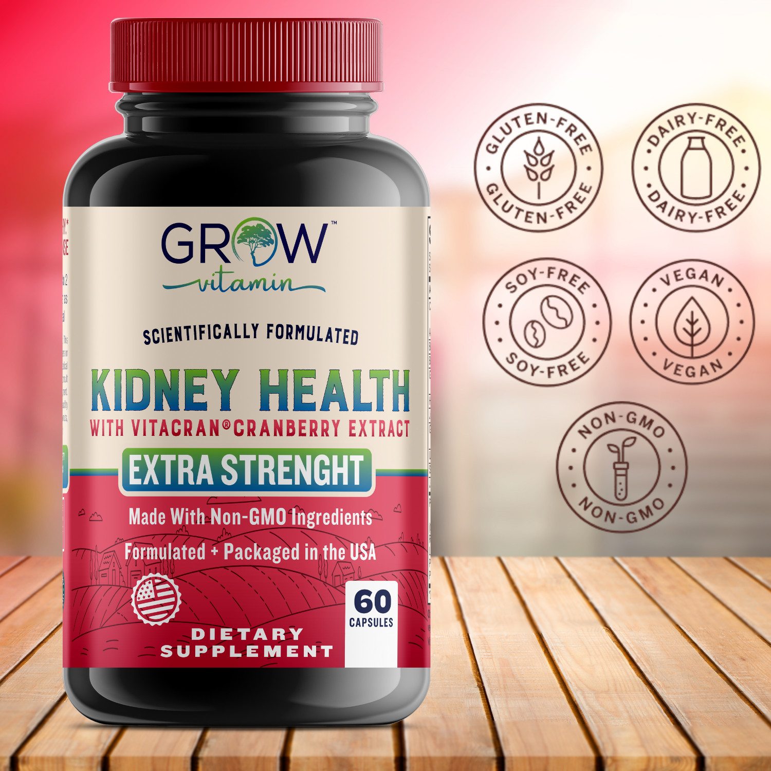 Kidney Restore Health Cleanse Support Detox Natural Supplement High Quality
