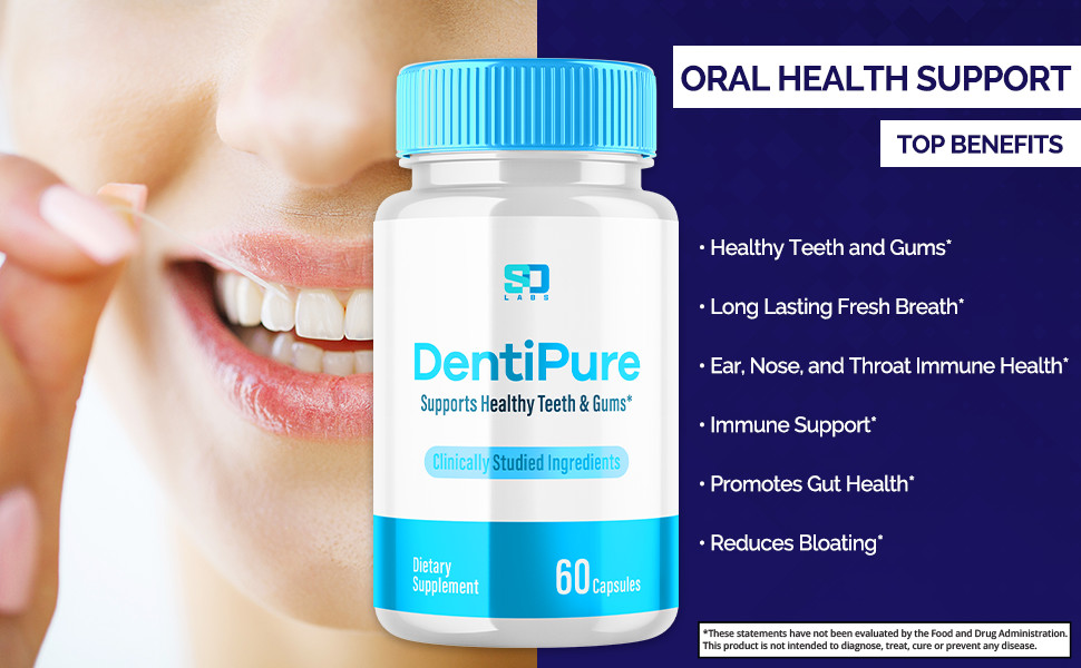 Dentipure Advanced Probiotics for Healthy Gums and Teeth 60 Capsules