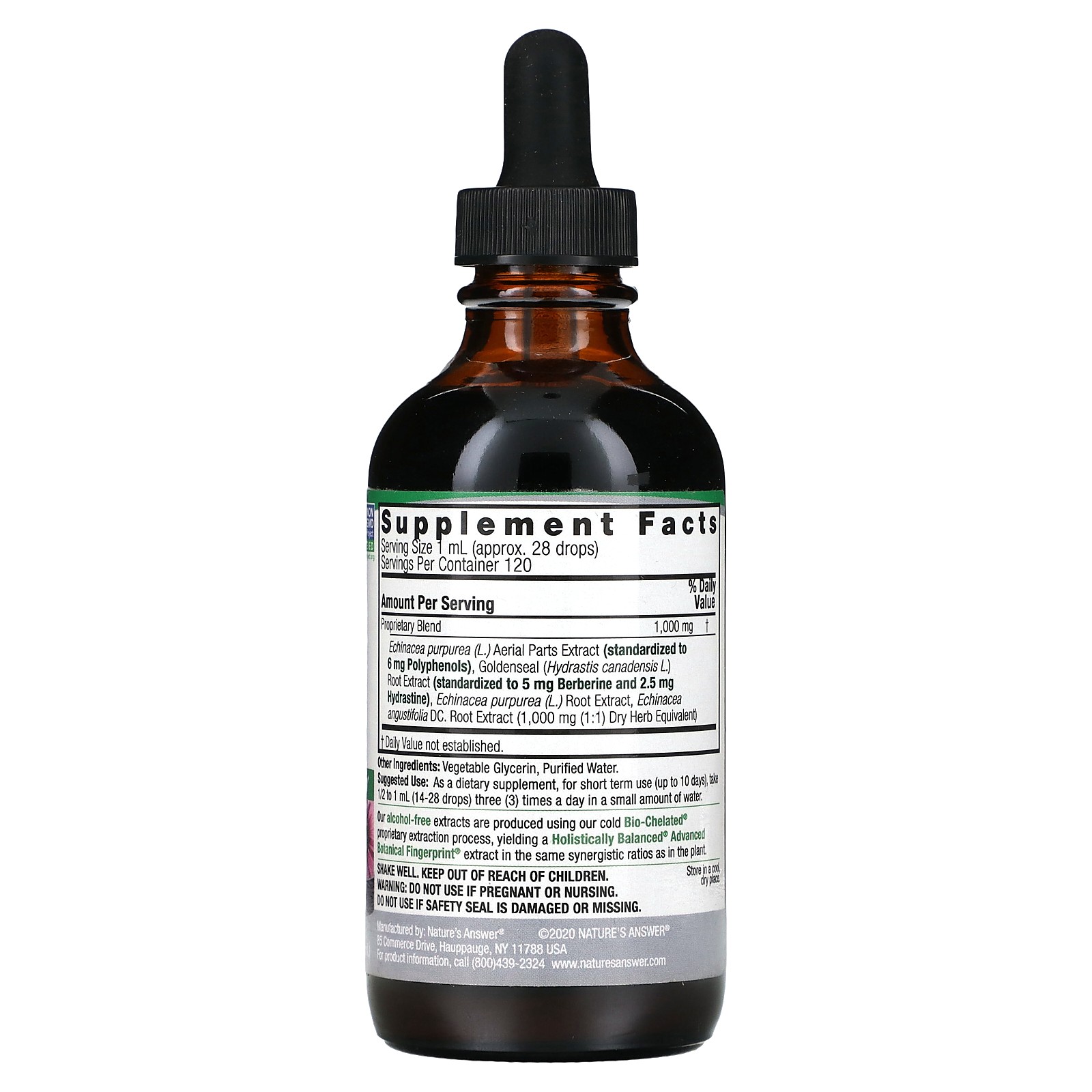 Echinacea & Goldenseal, Alcohol-Free, 4 fl oz (120 ml)