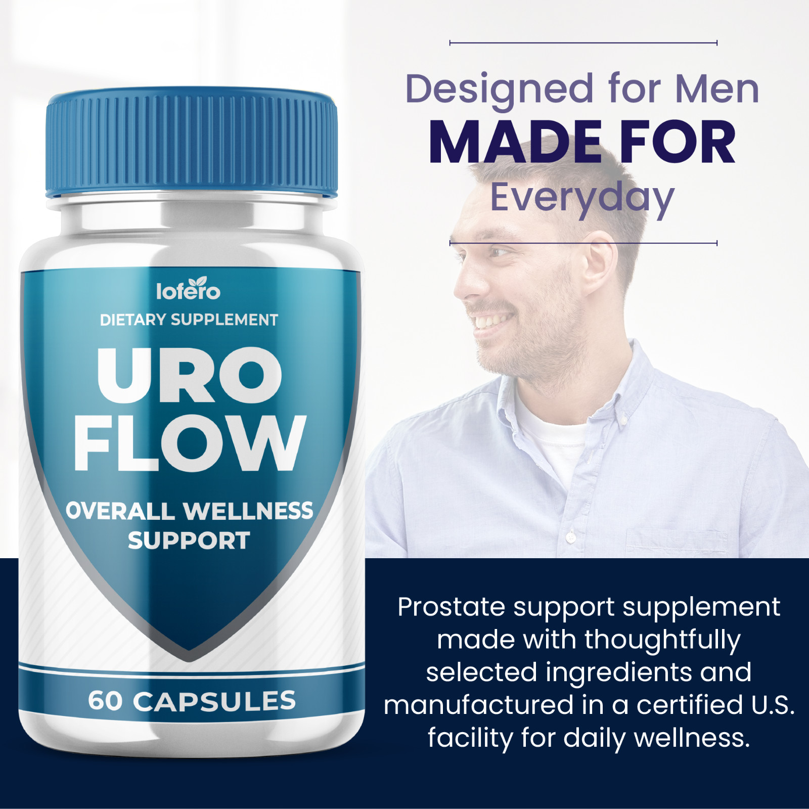(3 Pack) Uro Flow for Men Prostate Health & Urinary Support Supplement (180 ct)