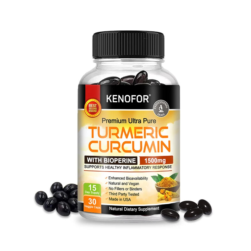 Organic Turmeric 1500Mg(High Strength)with Black Pepper and Ginger-Vegan Non-GMO