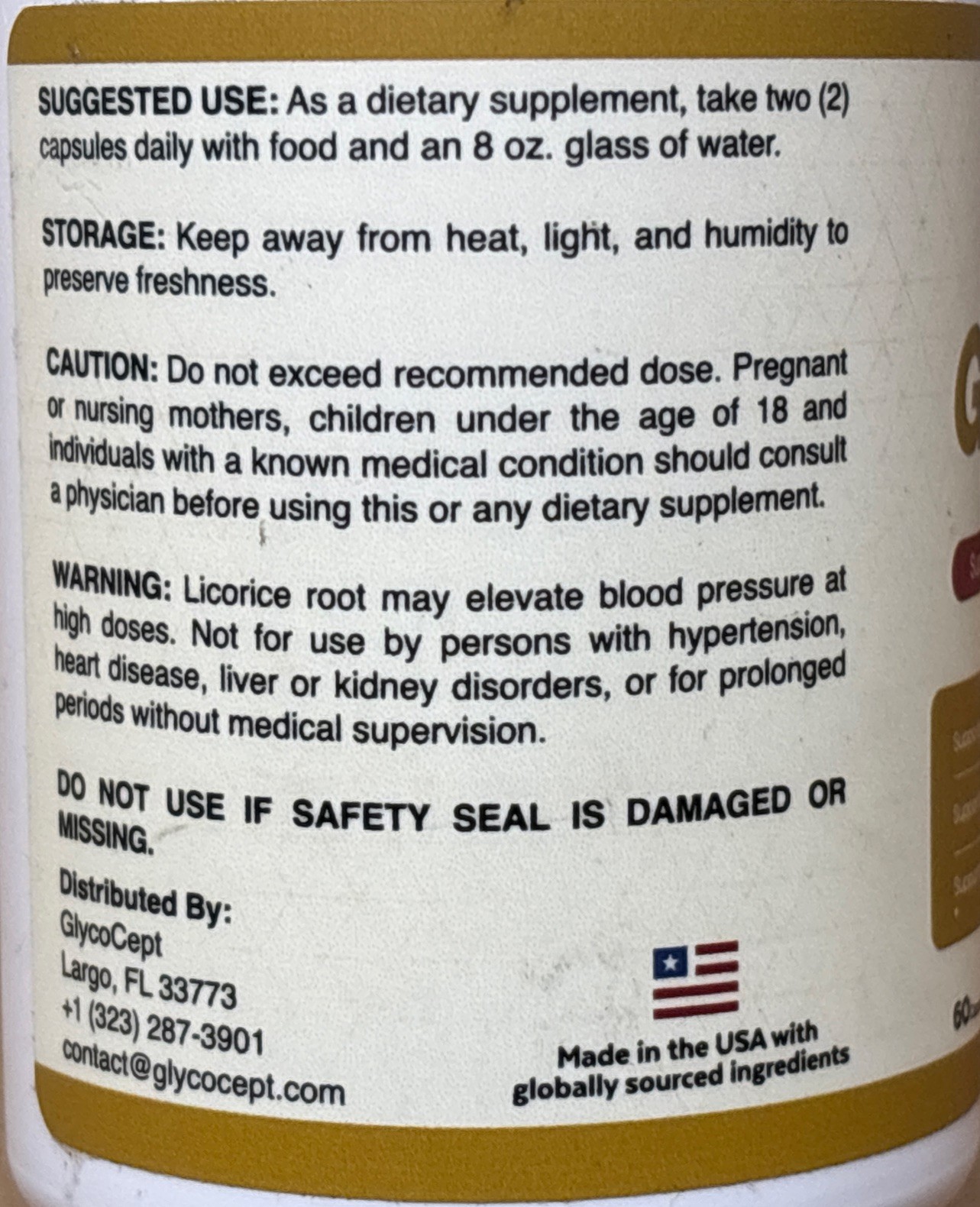 Glycocept Capsules Metabolic Process Supplement Blood Sugar Energy 60 Caps READ