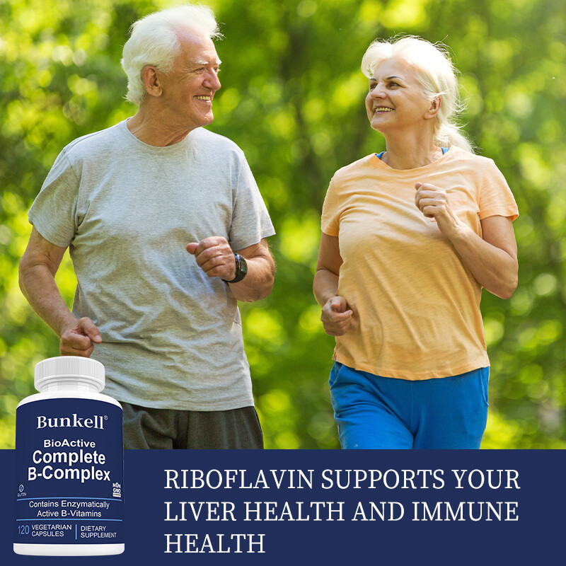 Bioactive Complete B-Complex, Heart, Brain and Nerve Support, Vegan Capsules