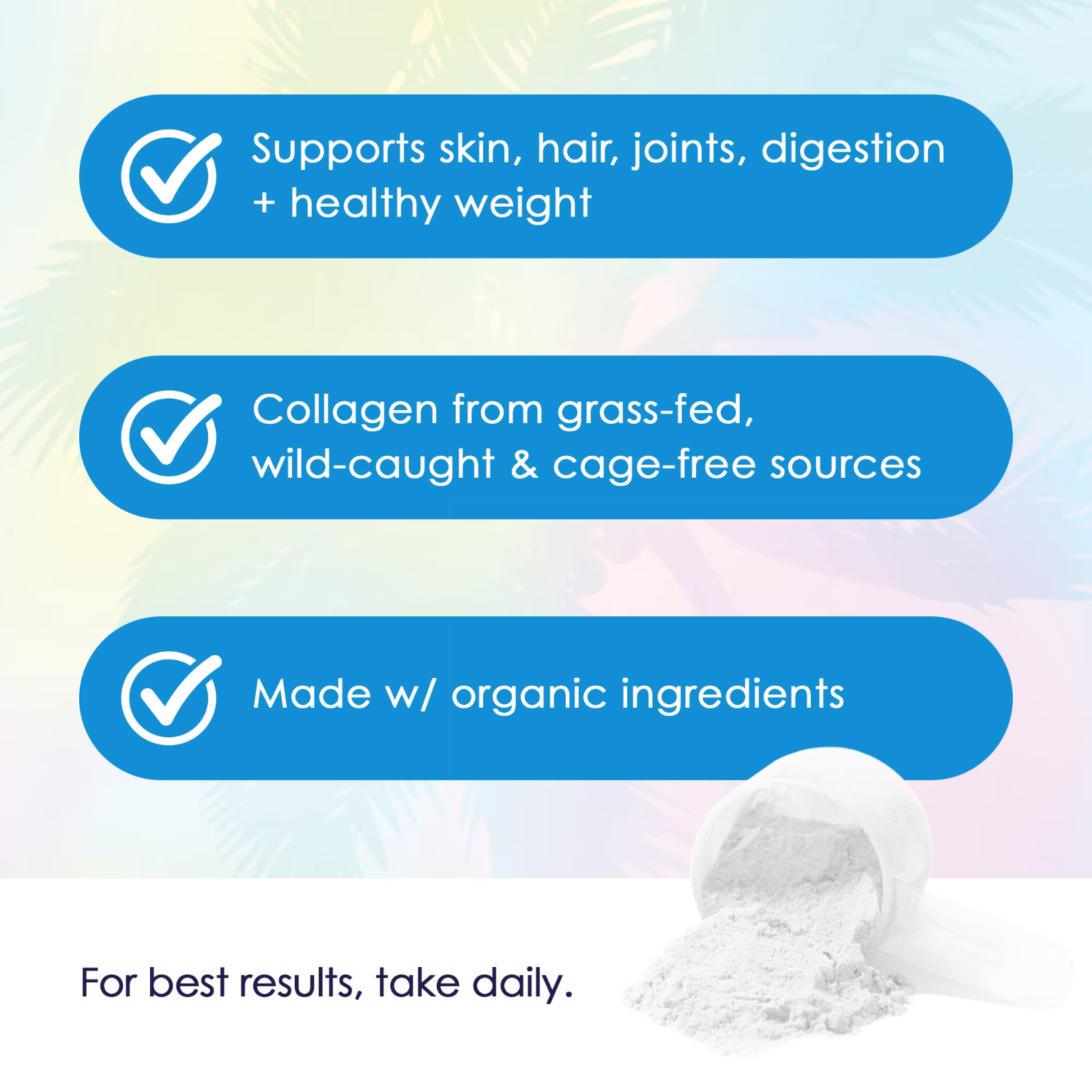 SkinnyFit Super Youth Collagen Peptides Powder Unflavored Probiotics 14 Servings