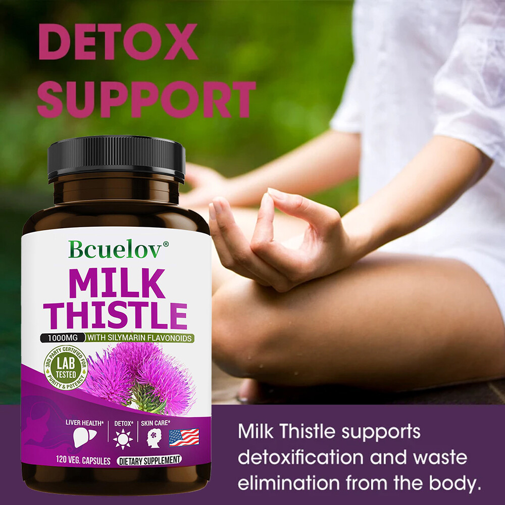 Milk Thistle Extract Support Liver Detoxification Repair Liver Cells Antioxidant
