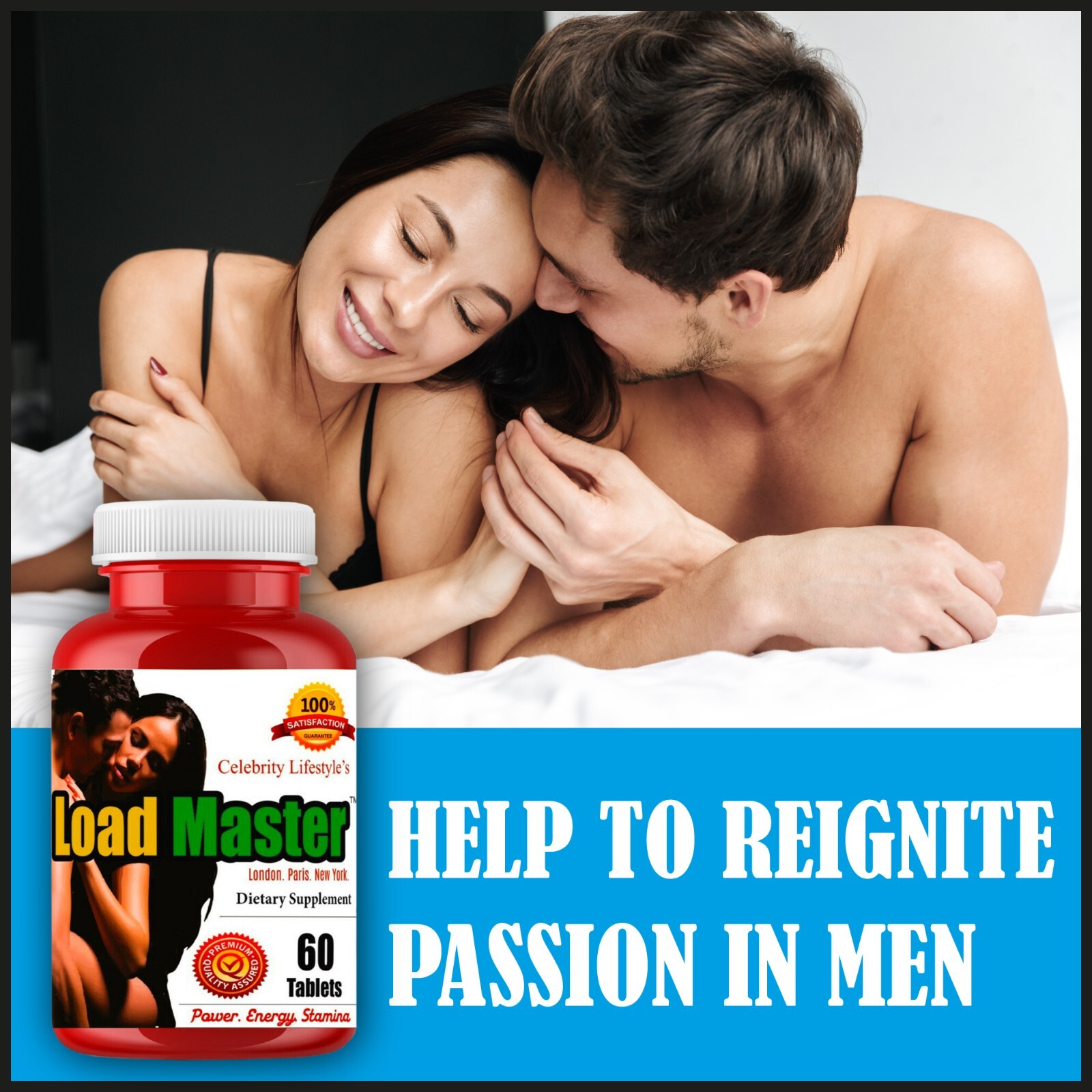 Male Enhancement Libido Booster Men Testosterone Booster Energy Stamina 22/12/25