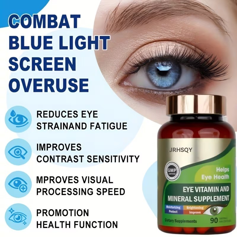 3 bottles Advanced Eye Vitamins and Mineral Supplement with Lutein& Zeaxanthin+