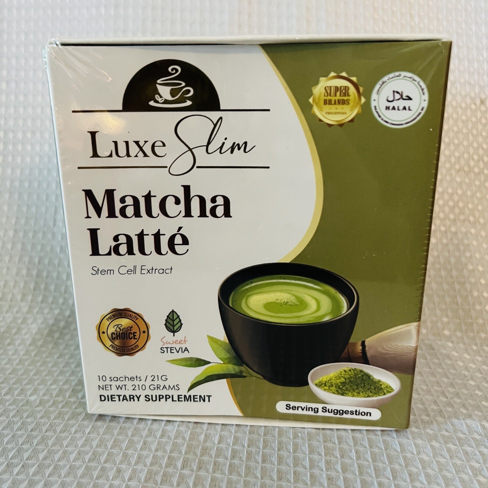2x Boxes Luxe Slim MATCHA LATTE – 10 Sachets With Stem Cell Extract