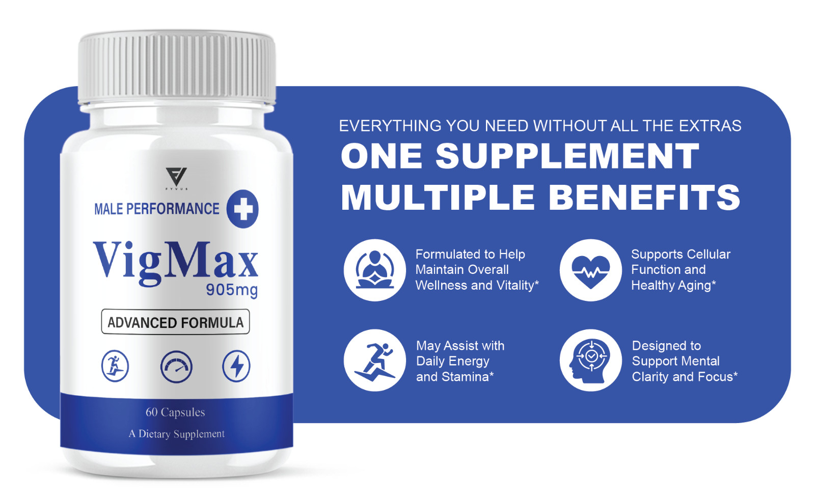(3 Pack) Vigmax Male Capsules, VigMax Health Support (180 Capsules)