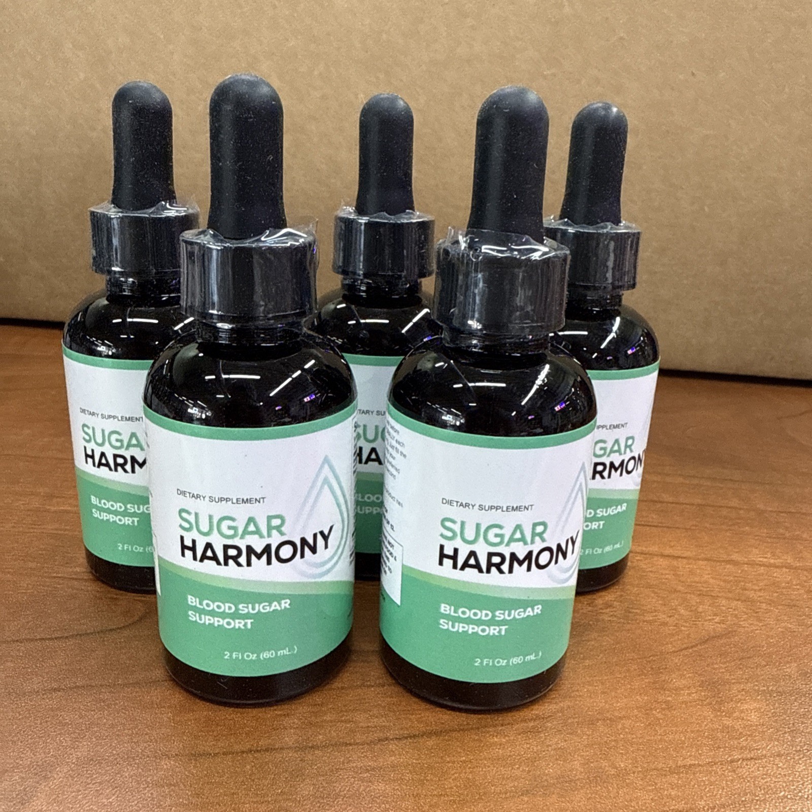 (5 Pack) Sugar Harmony Drops, Advanced Blood Health Support Formula Droppers