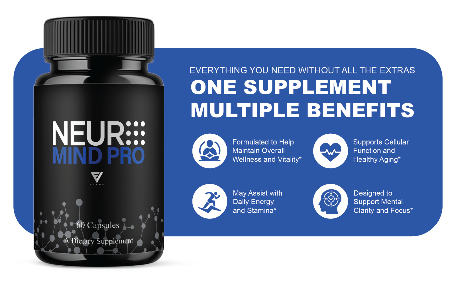 (5 Pack) Neuro Mind Pro Pills, NeuroMindPro Brain Health Formula (300 Capsules)